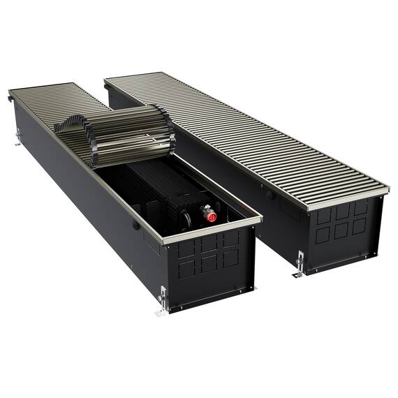 Конвектор внутрипольный Royal Thermo ATRIUM TURBO-190/250/1600-DG-U-DB, фото , изображение 2