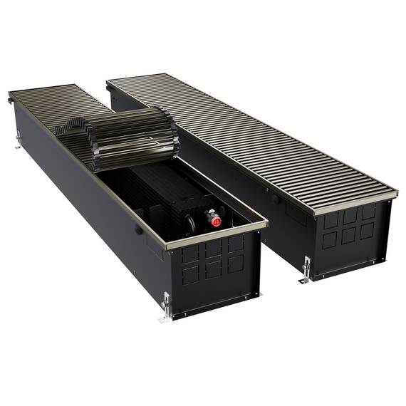 Конвектор внутрипольный Royal Thermo ATRIUM TURBO-190/250/3000-DG-U-DB, фото 