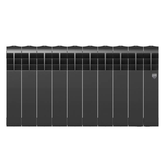 Радиатор биметаллический Royal Thermo BILINER B 350 Чёрный - 10 секц., фото , изображение 2