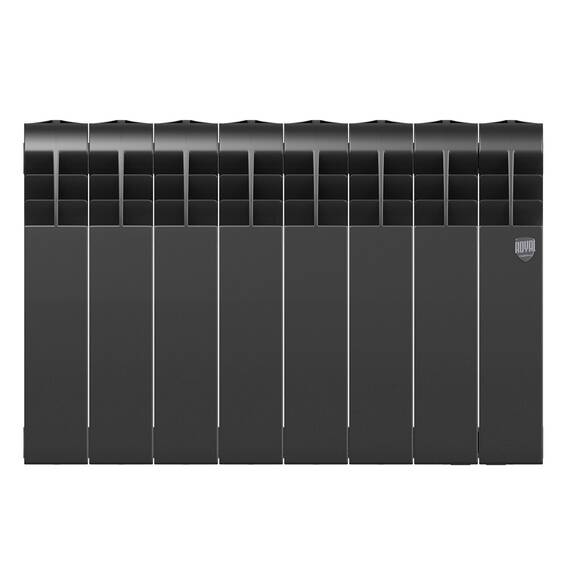 Радиатор биметаллический Royal Thermo BILINER B 350 Чёрный - 8 секц., фото , изображение 2