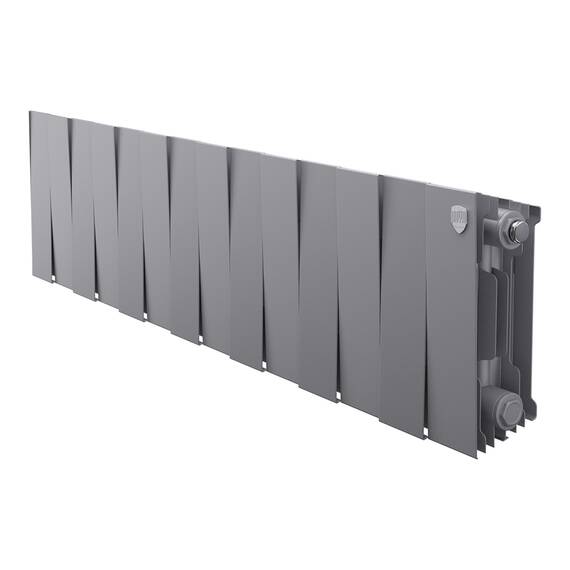 Радиатор биметаллический Royal Thermo PianoForte 200 Серебристый - 14 секц., фото 