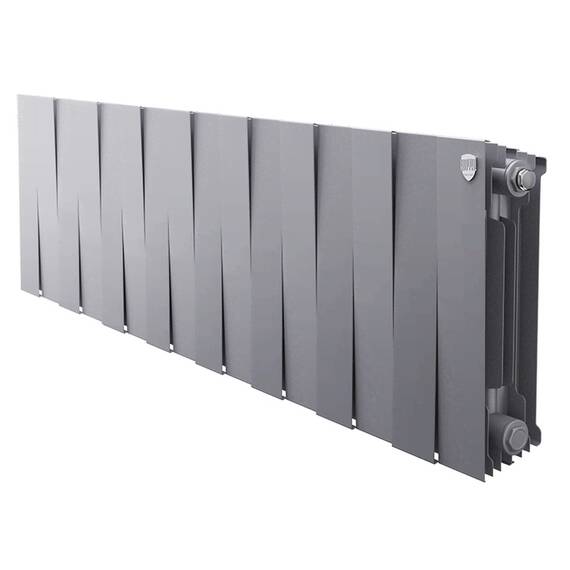Радиатор биметаллический Royal Thermo PianoForte 300 Серебристый - 16 секц., фото 
