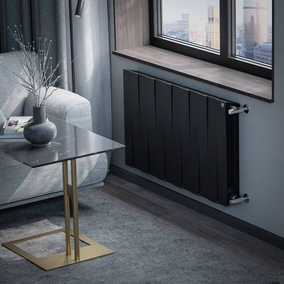 Радиатор биметаллический Royal Thermo PianoForte 500 Чёрный - 12 секц., фото , изображение 5