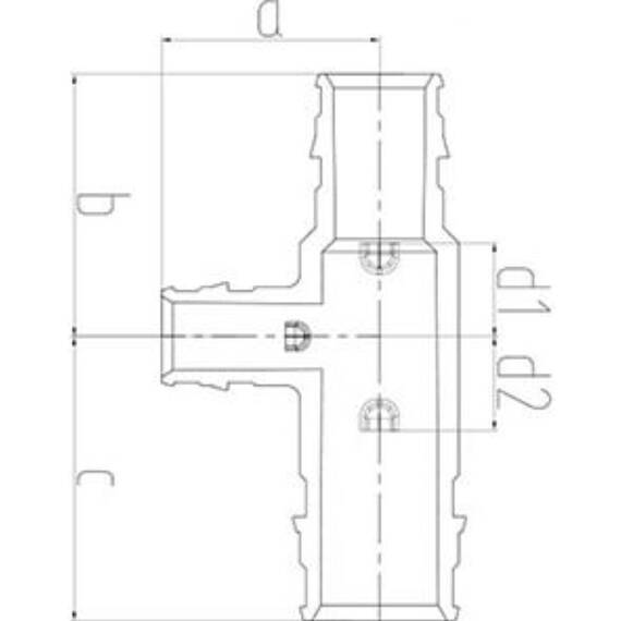 Тройник ONE PLUS переходной PPSU 25х25х20 (60/10), фото , изображение 2