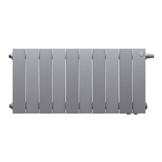 Радиатор биметаллический Royal Thermo PianoForte 300 Серебристый VR80 - 10 секц., фото , изображение 2