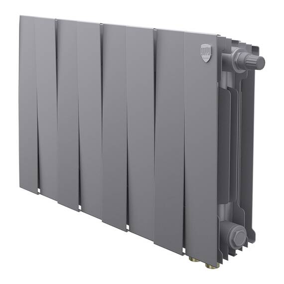 Радиатор биметаллический Royal Thermo PianoForte 300 Серебристый VR80 - 8 секц., фото 