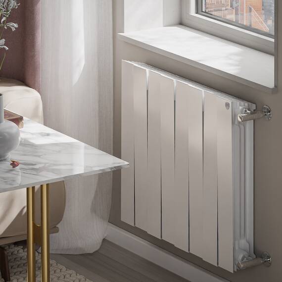 Радиатор биметаллический Royal Thermo PianoForte 500 Белый - 8 секц., фото , изображение 5