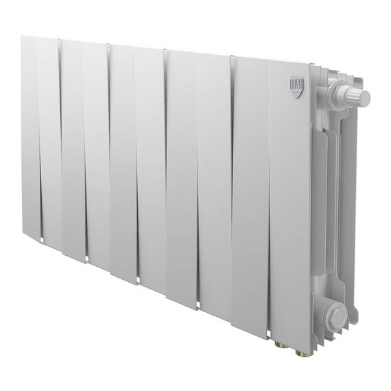 Радиатор биметаллический Royal Thermo PianoForte 300 Белый VR80 - 10 секц., фото 