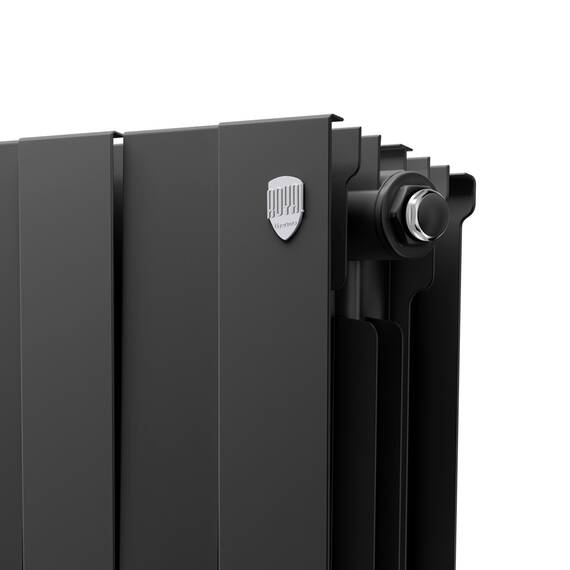 Радиатор биметаллический Royal Thermo PianoForte 300 Чёрный - 8 секц., фото , изображение 4