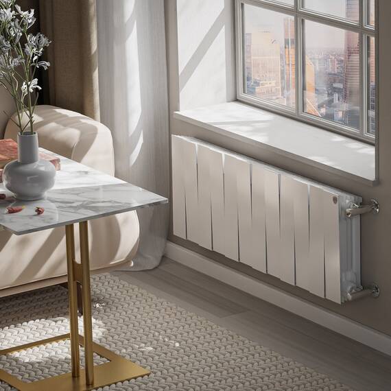 Радиатор биметаллический Royal Thermo PianoForte 300 Белый - 12 секц., фото , изображение 5