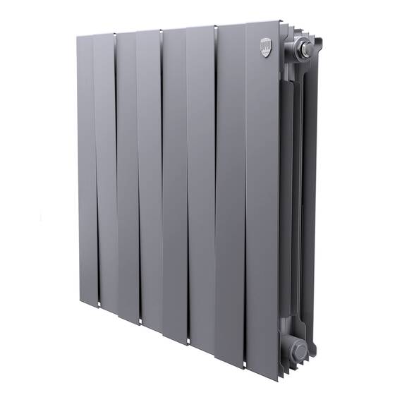 Радиатор биметаллический Royal Thermo PianoForte 500 Серебристый - 8 секц., фото 