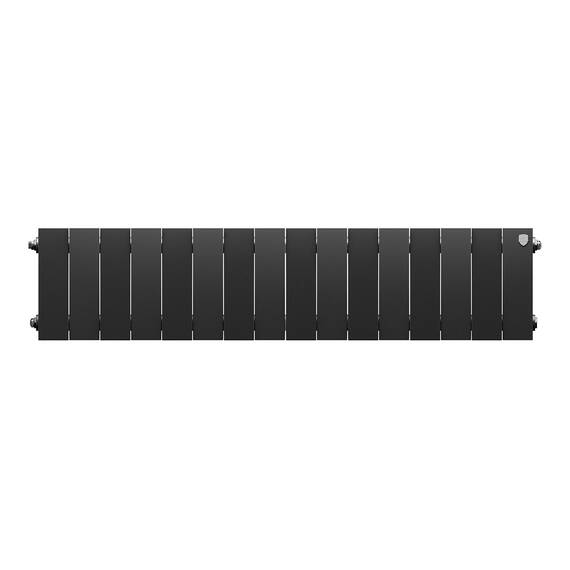 Радиатор биметаллический Royal Thermo PianoForte 200 Чёрный - 16 секц., фото , изображение 2