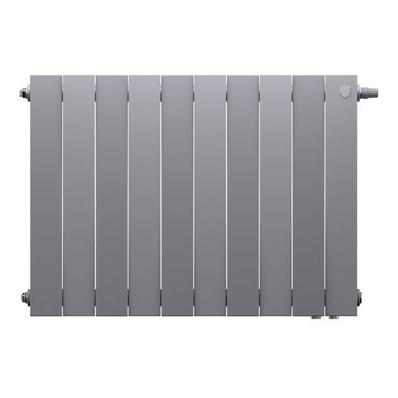 Радиатор биметаллический Royal Thermo PianoForte 500 Серебристый VR80 - 10 секц., фото , изображение 2