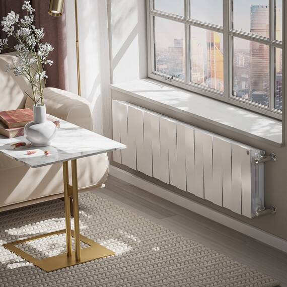 Радиатор биметаллический Royal Thermo PianoForte 300 Белый - 16 секц., фото , изображение 5