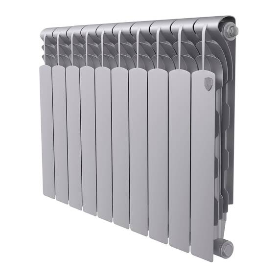 Радиатор биметаллический Royal Thermo Revolution B 500 Серебристый – 10 секц., фото 