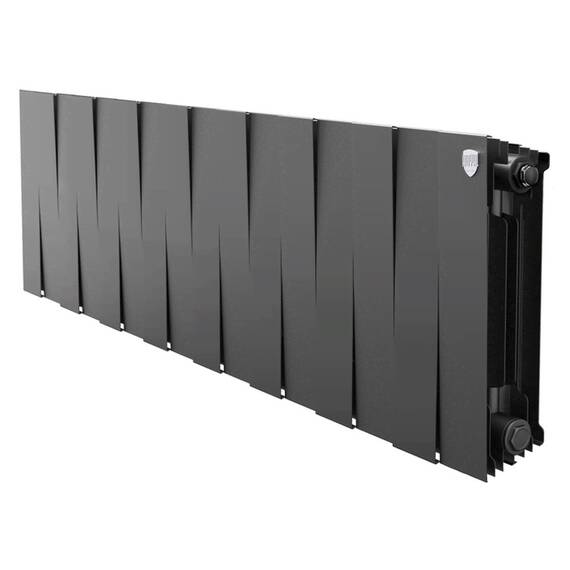 Радиатор биметаллический Royal Thermo PianoForte 300 Чёрный - 16 секц., фото 