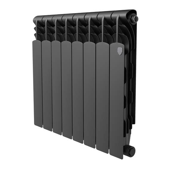 Радиатор биметаллический Royal Thermo Revolution B 500 Чёрный – 10 секц., фото 