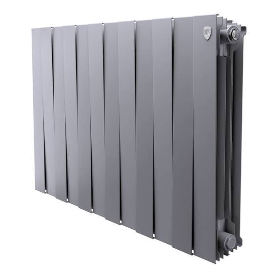 Радиатор биметаллический Royal Thermo PianoForte 500 Серебристый - 12 секц., фото 