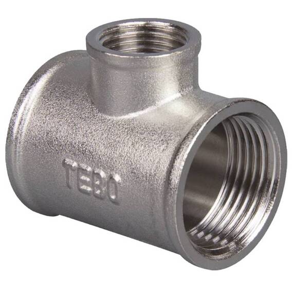 Тройник TEBO переходной ВР 3/4"x1/2"x3/4" (12/144), фото 