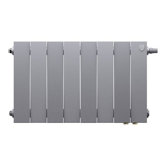 Радиатор биметаллический Royal Thermo PianoForte 300 Серебристый VR80 - 8 секц., фото , изображение 2