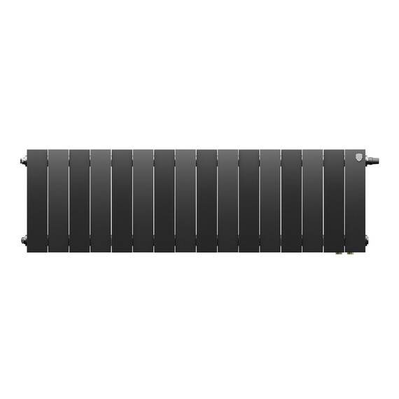 Радиатор биметаллический Royal Thermo PianoForte 300 Чёрный VR80 - 16 секц., фото , изображение 2