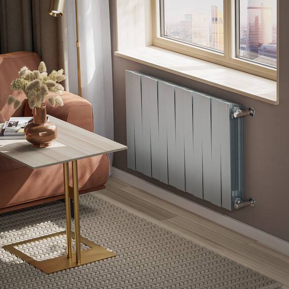 Радиатор биметаллический Royal Thermo PianoForte 500 Серебристый - 12 секц., фото , изображение 5
