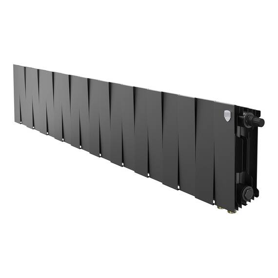 Радиатор биметаллический Royal Thermo PianoForte 200 Чёрный VR80- 20 секц., фото 