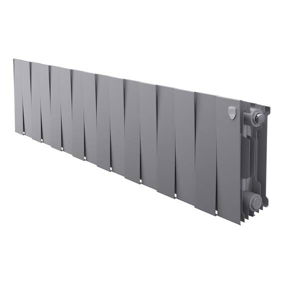 Радиатор биметаллический Royal Thermo PianoForte 200 Серебристый - 16 секц., фото 