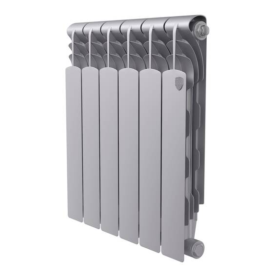 Радиатор биметаллический Royal Thermo Revolution B 500 Серебристый – 6 секц., фото 
