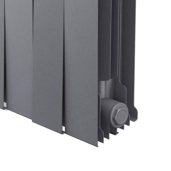 Радиатор биметаллический Royal Thermo PianoForte 200 Серебристый - 16 секц., фото , изображение 5