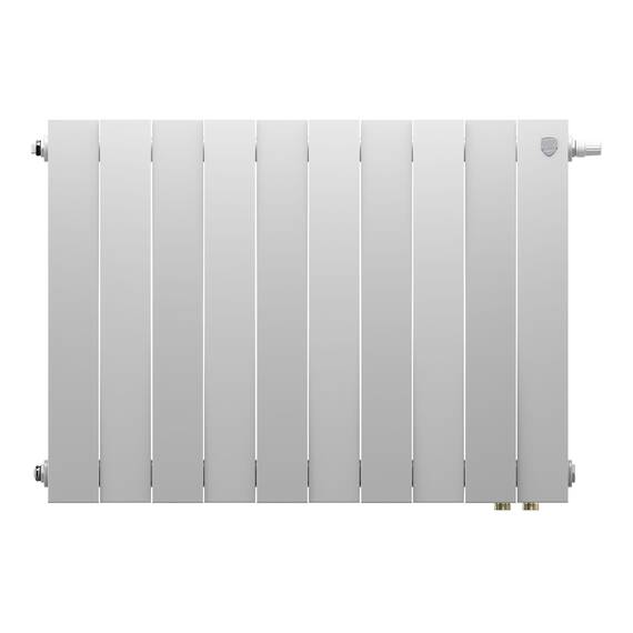 Радиатор биметаллический Royal Thermo PianoForte 500 Белый VR80 - 10 секц., фото , изображение 2