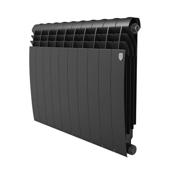Радиатор биметаллический Royal Thermo BILINER B 500 Чёрный - 10 секц., фото 