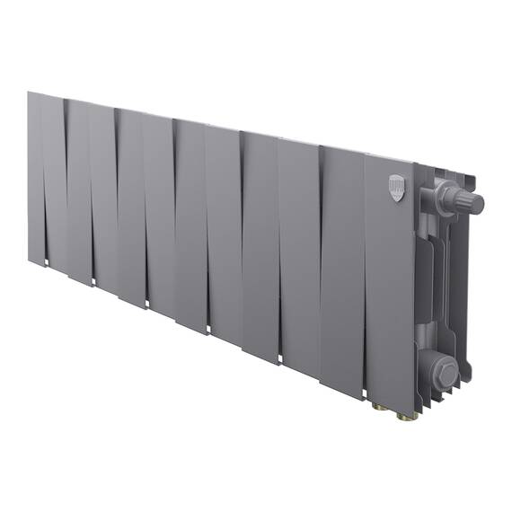 Радиатор биметаллический Royal Thermo PianoForte 200 Серебристый VR80- 12 секц., фото 