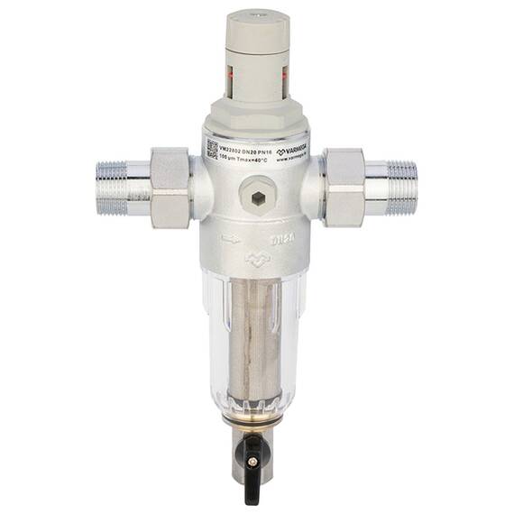 Фильтр сетчатый VARMEGA промывной, комбинированный 3/4", PN16, для ХВС, VM22802, фото 