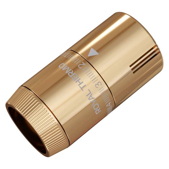 Термоголовка жидкостная Royal Thermo Design М30х1,5 (золото), фото , изображение 3