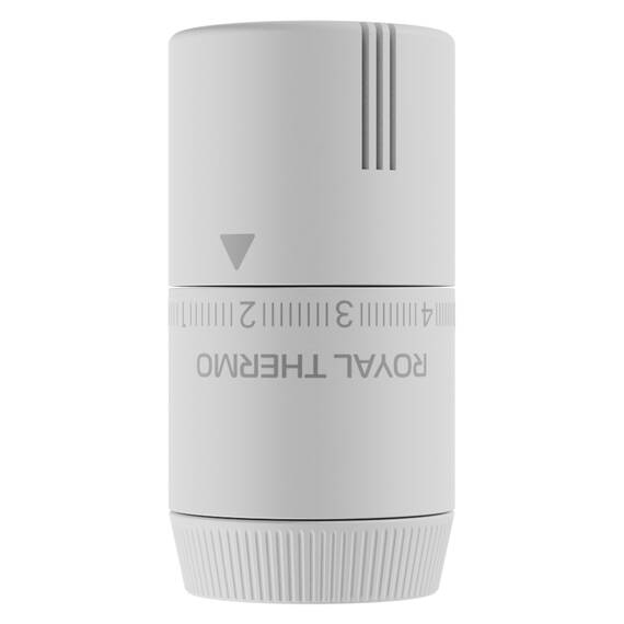 Термоголовка жидкостная Royal Thermo Design М30х1,5 (белый soft touch), фото 