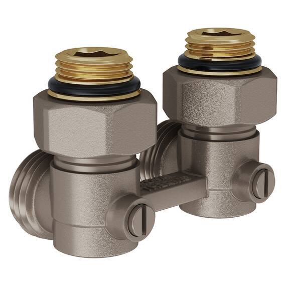 Узел нижнего подключения Royal Thermo угловой 1/2"х3/4"EK RTE 07.00002А, фото , изображение 2
