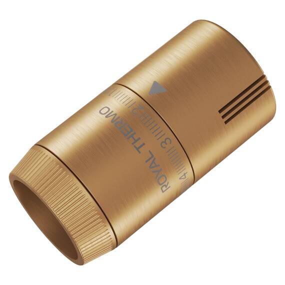 Термоголовка жидкостная Royal Thermo Design М30х1,5 (золото матовое), фото , изображение 3