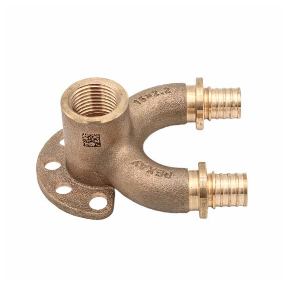 Угольник REHAU настенный ВР 16/16-1/2" RX+ короткий , бронза, фото , изображение 5