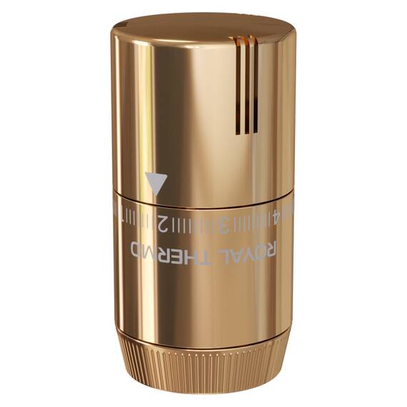 Термоголовка жидкостная Royal Thermo Design М30х1,5 (золото), фото , изображение 4