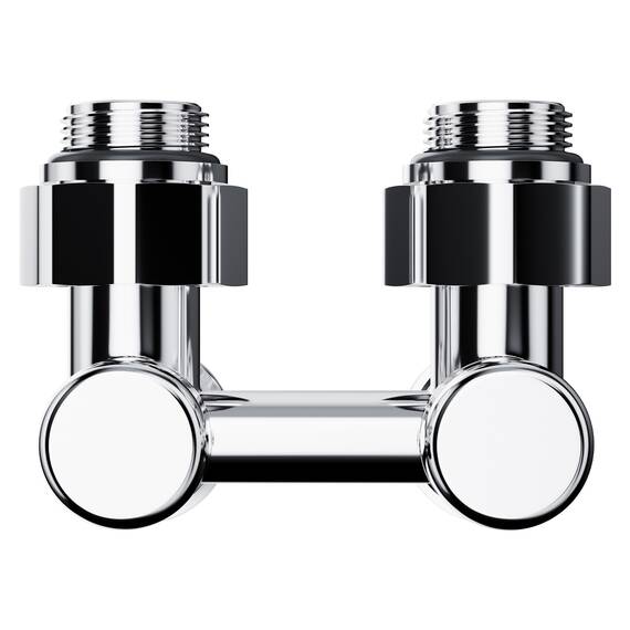 Узел нижнего подключения Royal Thermo Design угловой 1/2"х3/4" EK (хром), фото , изображение 3