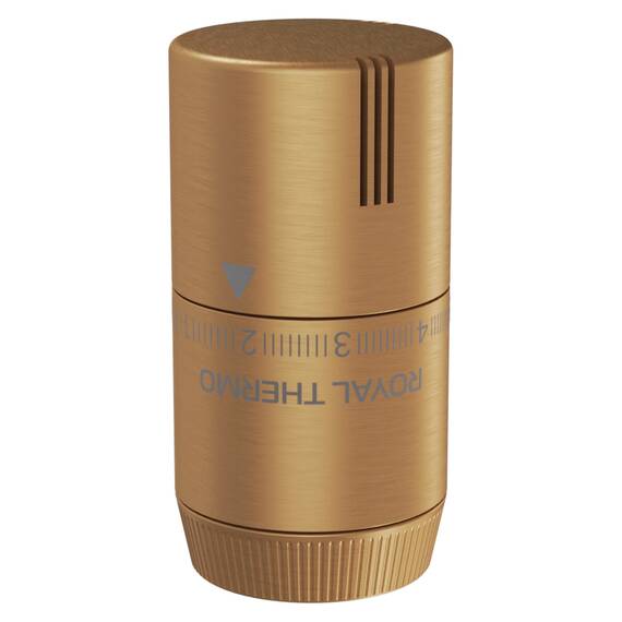 Термоголовка жидкостная Royal Thermo Design М30х1,5 (золото матовое), фото , изображение 4