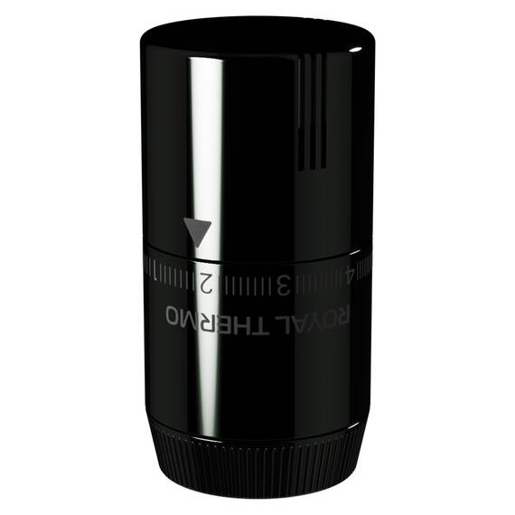 Термоголовка жидкостная Royal Thermo Design М30х1,5 (хром черный), фото , изображение 4