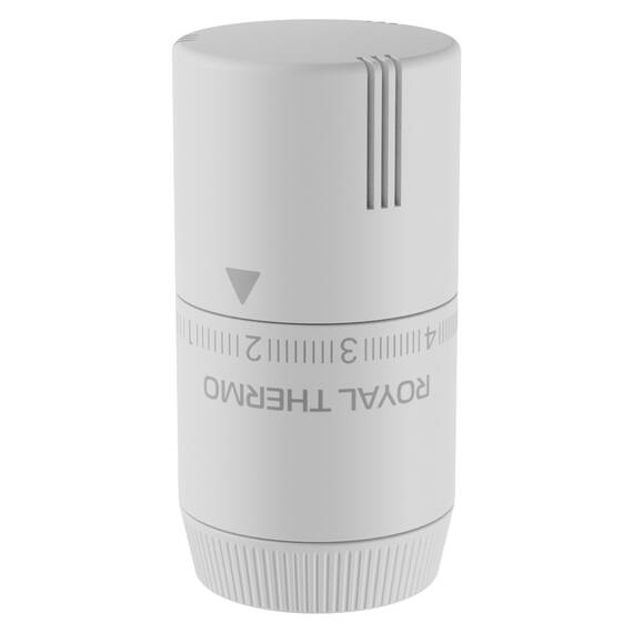 Термоголовка жидкостная Royal Thermo Design М30х1,5 (белый soft touch), фото , изображение 4