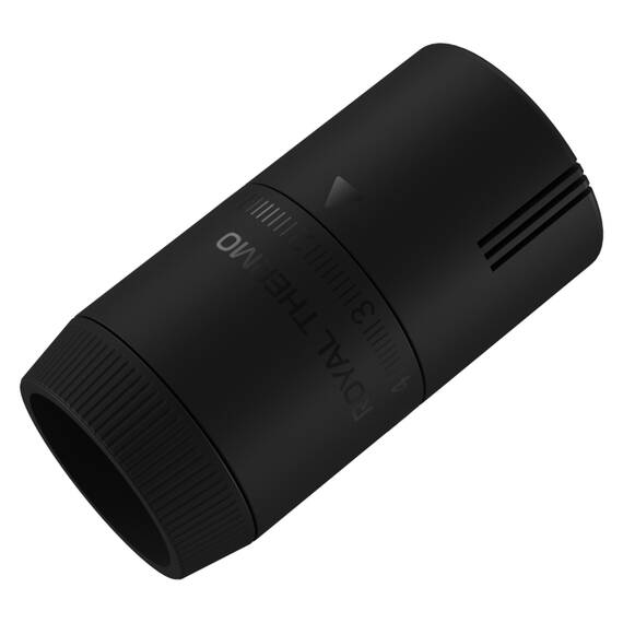 Термоголовка жидкостная Royal Thermo Design М30х1,5 (черный soft touch), фото , изображение 3