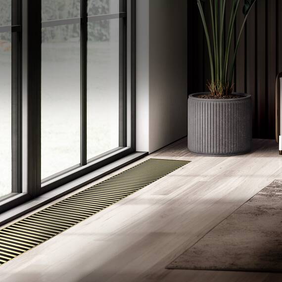 Конвектор внутрипольный Royal Thermo ATRIUM TURBO-80/400/2400-DG-U-AU, фото , изображение 6