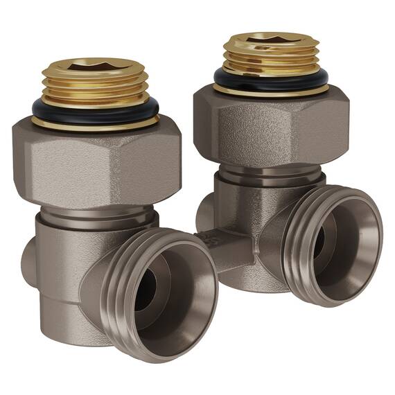 Узел нижнего подключения Royal Thermo угловой 1/2"х3/4"EK RTE 07.00002А, фото 