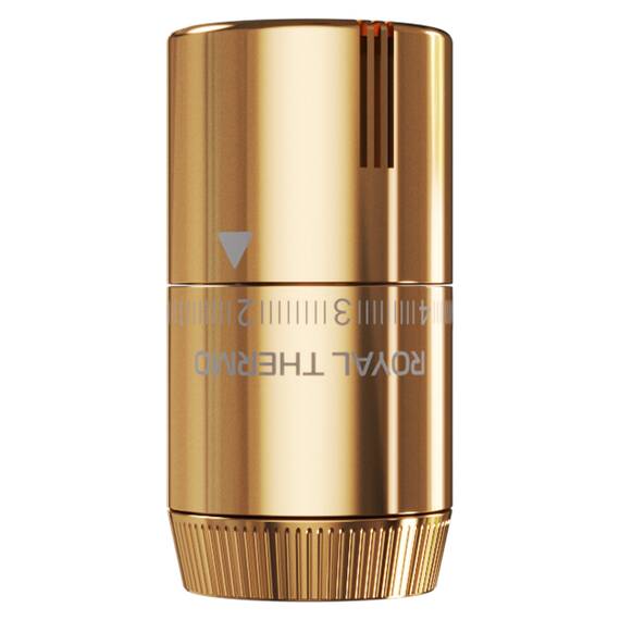 Термоголовка жидкостная Royal Thermo Design М30х1,5 (золото), фото 