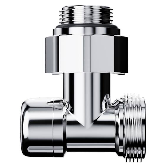 Узел нижнего подключения Royal Thermo Design угловой 1/2"х3/4" EK (хром), фото , изображение 4