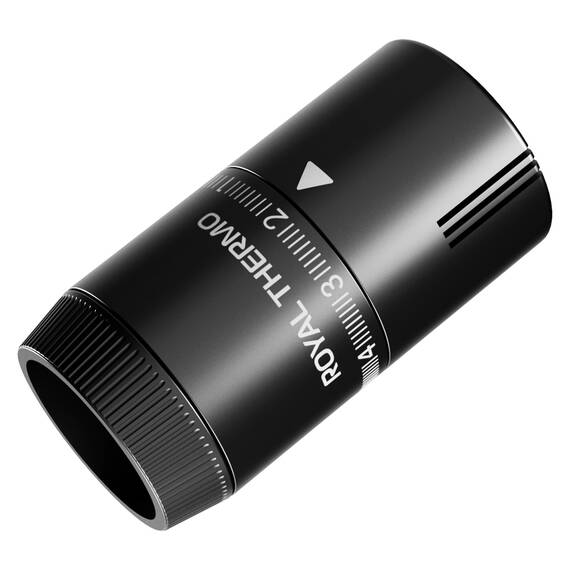 Термоголовка жидкостная Royal Thermo Design М30х1,5 (графит), фото , изображение 3